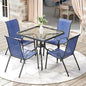 Arlopu 5 Piece Outdoor Patio Dining Set, Porch Furniture by Arlopu