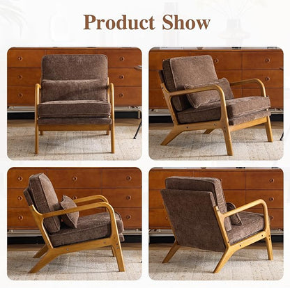 Karl home Mid Century Modern Accent Chair - Image 6
