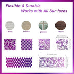 Cake Stencils Decorating Buttercream Cookie Stencils for Royal Icing Leopard Airbrush Snake Skin Mermaid Scale Stencil Cheetah Cow Print Templates for Baking (Large Cake Stencil)