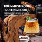 GANOHERB Instant Mushroom Coffee Powder, Arabica Coffee Mix with 5 Adaptogen Mushrooms, Lions Mane, Reishi, Chaga, Cordyceps, Shiitake and MCT Oil for Energy and Focus, 6.35oz, 30 Servings