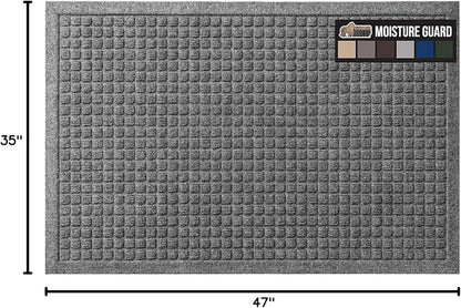 GORILLA GRIP® Ultra Absorbent Front Door Mat Outside Entrance, Traps Dirt and - Image 2
