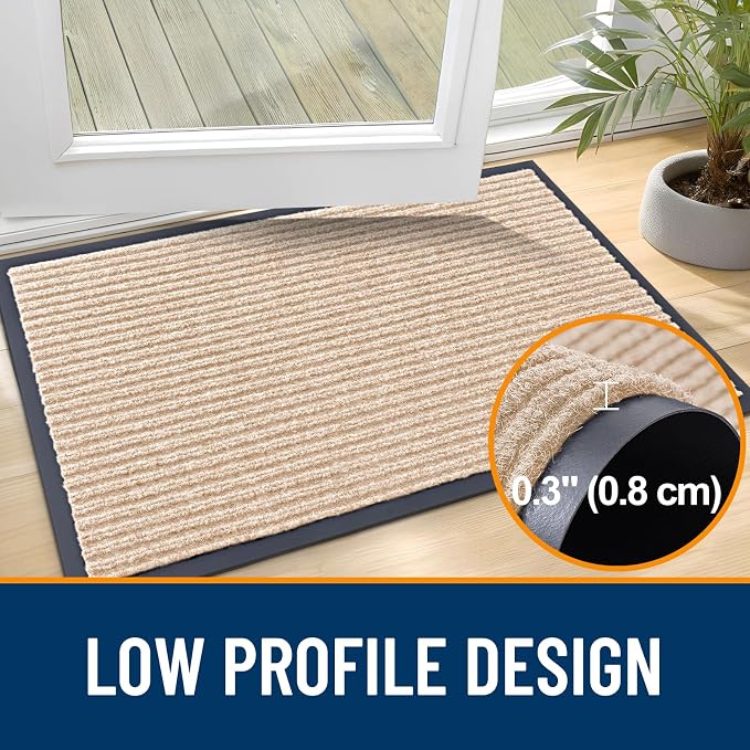 OLANLY Front Door Mat 47x23, Waterproof Heavy-Duty Indoor Outdoor Doormat | - Image 4