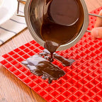 Silicone Baking Mat - 16x11.5" Non Stick Silicone Cooking Mat Fat Filtering Red Pyramid Design, for Roasting, BBQ & Pastry Making - Oven and Microwave Bacon Cooker Food Grade, Flexible & Easy-to-Clean