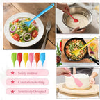 24 Pieces Small Silicone Spatulas, 8.3 inch Heat-Resistant Scrapers Rubber with Stainless Steel Core Baking Mixing Tool Seamless Spatula for Kitchen Cooking Cake Cream (6 Colors)