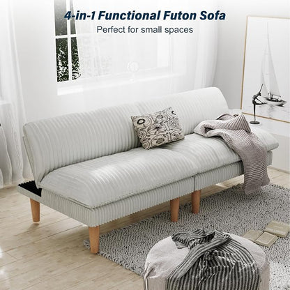 Ribilake 69" Futon Sofa Bed, 4 in 1 Multi-Function Couch Sleeper - Image 8