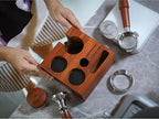 54mm Espresso Bar Accessories – Must-Have Coffee Tools Set with Tamper, Distributor, WDT Stirrer, Dosing Funnel, Puck Screen & Rosewood Organizer | Espresso Machine Accessories Kit