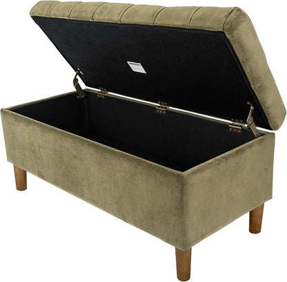 Homepop Home Decor | Tufted Ainsley Button Storage Ottoman Bench - Image 8
