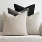 MIULEE Soft Decorative Chenille Pillow Covers Cream Grey 16x16 Pack of 4 | by MIULEE