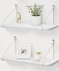 Afuly White Shelves for Wall, Floating Shelf Bathroom, Wall Mounted Shelves for by Afuly