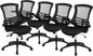 Flash Furniture Kelista Mid-Back Black Mesh Swivel Ergonomic Task Office Chair by FlashFurniture