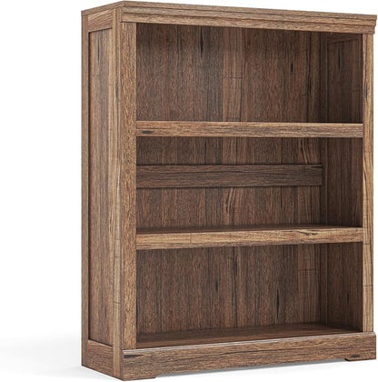 LINSY HOME 3-Tier Bookshelf Display Storage Shelves Farmhouse Bookshelf - Image 9