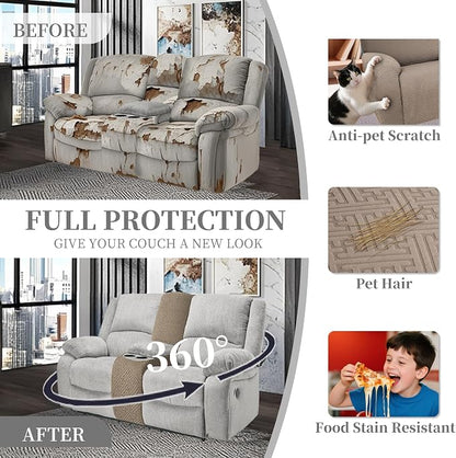 100% Waterproof Sectional Recliner Couch Covers - Image 5