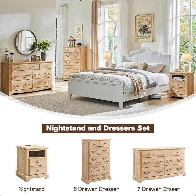 T4TREAM 6 Drawers Dresser Chests - Image 3