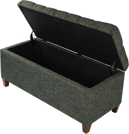 Homepop Home Decor Tufted Ainsley Button Storage Ottoman Bench - Image 8