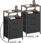 JARHETUN Nightstand Set of 2, Night Stands by JARHETUN