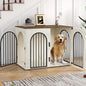 Hzuaneri 44.1" Wooden Dog Crate Furniture, Indoor Dog Kennel Dogs Cage by Hzuaneri
