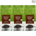Teeccino French Roast Chicory Coffee Alternative - 11 Ounce - Ground Herbal Coffee That’s Prebiotic, Caffeine-Free & Acid Free, Dark Roast, (Pack of 3)