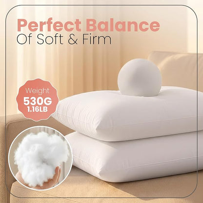Utopia Bedding 14x22 Pillow Inserts, 2 Pack | Indoor cushion inserts - Image 2