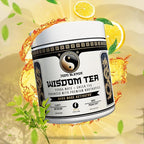 Yerba Mate Brain Tea Powder for Men - Daily Nootropic Drink for Clean Energy, Focus & Mood Support | Powered by Citicoline, L-Theanine, L-Tyrosine & Lion’s Mane | Wisdom Tea - Sweet Tea - 30 Servings