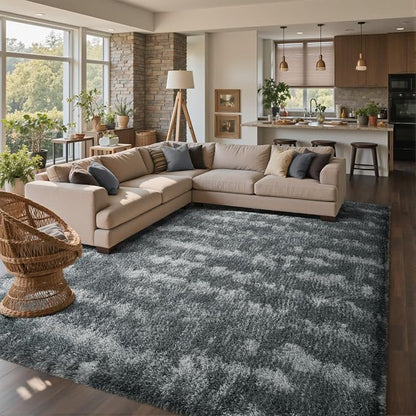 9x12 Ft Extra Large Shag Rugs for Living Room, Ultra Soft Fluffy Furry Area by Cuzwlovita