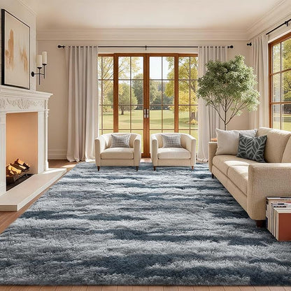 6x9 Ft Large Shag Rugs for Living Room Decor, Tie-Dyed Ultra Soft Fluffy Furry - Image 3