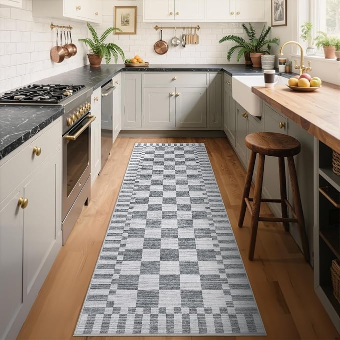 GarveeHome 2x6 Kitchen Runner Rug Non Slip Washable Runner Rug by GarveeHome