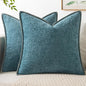 MIULEE Decorative Couch Throw Pillow Covers 20x20 Inch Smoke Blue 2 Pack | by MIULEE