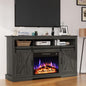 RoyalCraft Fireplace TV Stand for 65+ Inch TV, Rustic Media Console by Bringyoubetterlife