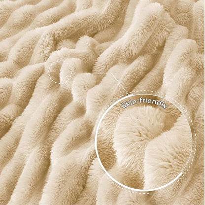 Exclusivo Mezcla Striped Queen Size Fleece Blanket - Image 5