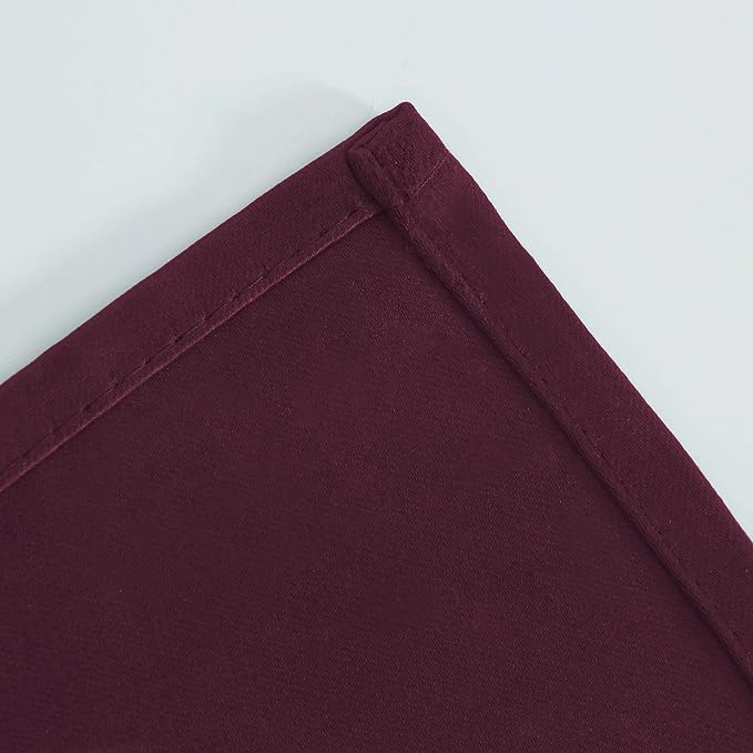 Burgundy Red Thermal Blackout Curtains/38 x 84 Inch/Set of 2 Panels Room - Image 8