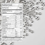 Silver Sprinkles for Cake Decorating, Star Candy Sugar, Mix Size, 150g/5.29oz, Food Grade, Cake Decoration, Cupcake Topper, Holiday, Party, Wedding Party, Birthday, Easter, Christmas Supplies