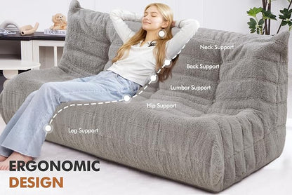 Bean Bag 3-Seater Chair Big Sofa Beanbag Chair - Image 4