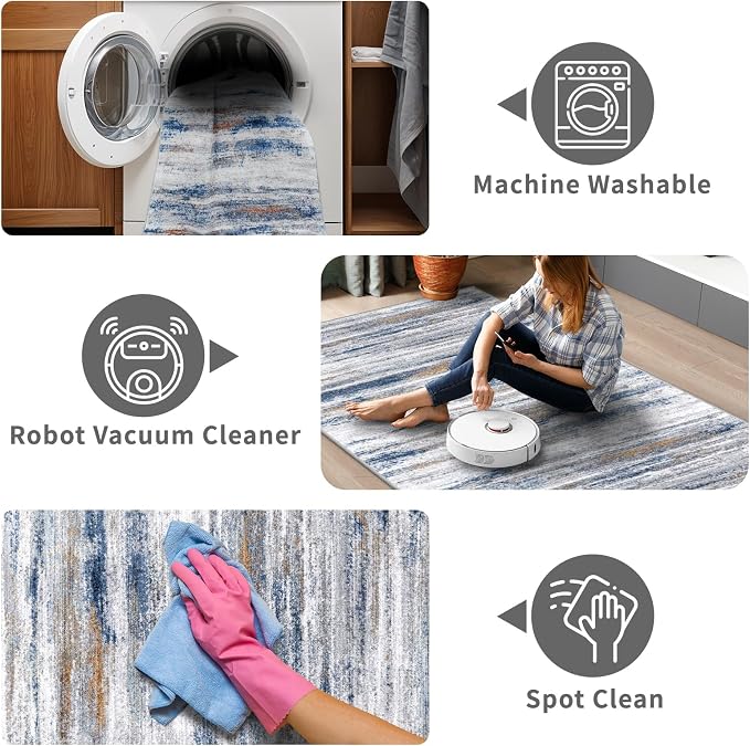3x12 Washable Hallway Runner Rug: Extra Long Runners - Image 3