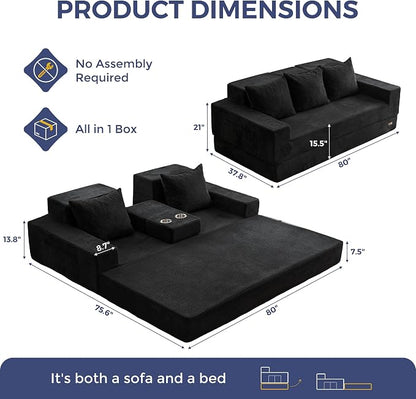 MAXYOYO Convertible Sofa Bed, Folding Sleeper Chair - Image 2