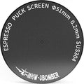 MHW-3BOMBER 51mm Espresso Puck Screen - 0.2mm Ultra Thin Espresso Puck - Metal Reusable Coffee Filter for Portafilter Basket 51mm - Puck Screen with Titanium Coating FG5640-OS