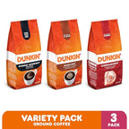 Dunkin’ Ground Coffee Limited Edition Variety Pack, Three 7 Oz. Bags