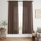 Cappuccino Linen Curtains 72 Inch Long by Nanspring