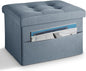 LINMAGCO Storage Ottoman Folding Foot Stool Ottoman by LINMAGCO