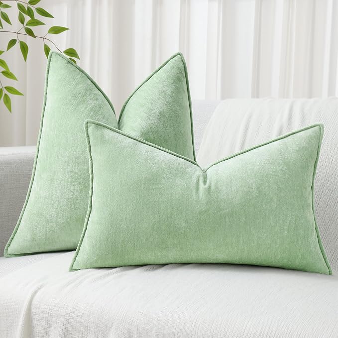 decorUhome Summer Couch Euro Sham Throw Pillow Covers 26x26 Set of 2, - Image 7
