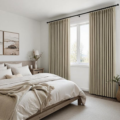100 Inches Long Pinch Pleated Semi Sheer Curtains - Image 7