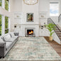 5x7 Area Rugs for Living Room: Washable Abstract Multi Color Badroom Carpet | by GENTDRIZZ