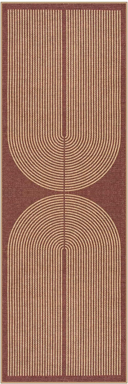 Lahome Modern Rainbow Easy Jute 2x6 Runner Rug - Image 7