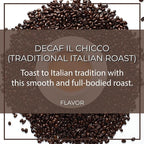 The Bean Organic Coffee Company Water Processed DECAF IL Chicco (Traditional Italian Roast), Dark Roast, Whole Bean Coffee, 5-Pound Bag