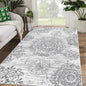 HEBE Area Rug for Living Room 4'x6', Washable Non Slip Boho Bedroom Rug | Large by HEBE