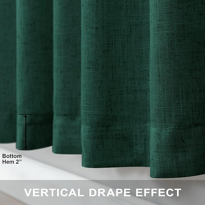 Dark Green Curtains 84 Inch Length - Image 8