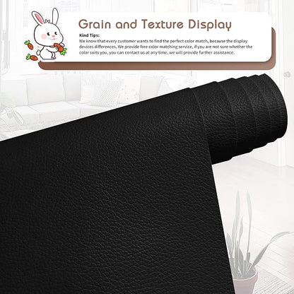 KING MOUNTAIN Leather Repair Patch, 12 x 60 Inches self Adhesive Leather Repair - Image 2