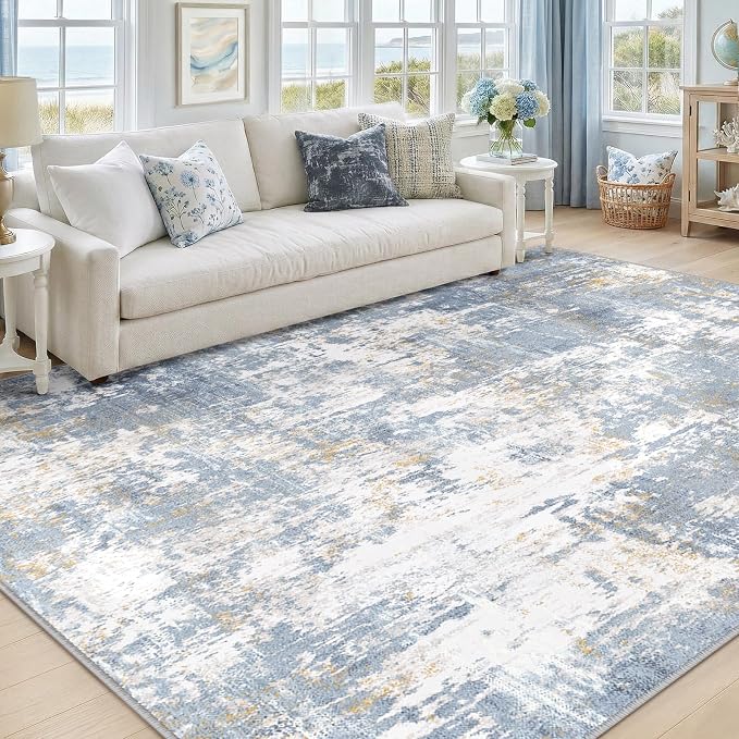 RELEANY Washable 8'x10' Abstract Area Rug by RELEANY