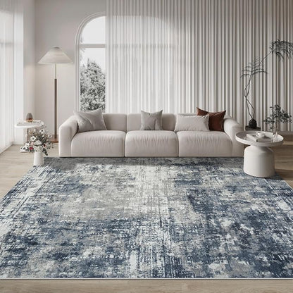 9x12 Area Rugs for Living Room Bedroom Dining Room Washable Blue Grey | Soft - Image 9
