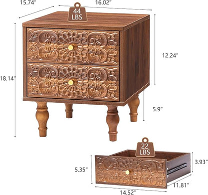 Nightstand, Farmhouse Bedside Table - Image 3
