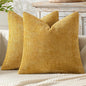 MIULEE Decorative Couch Throw Pillow Covers 20x20 in Mustard Yellow 2 Pack | by MIULEE